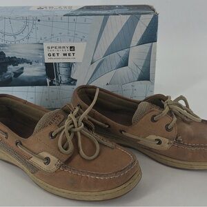 Sperry Women’s Tan Leather Boat Shoes